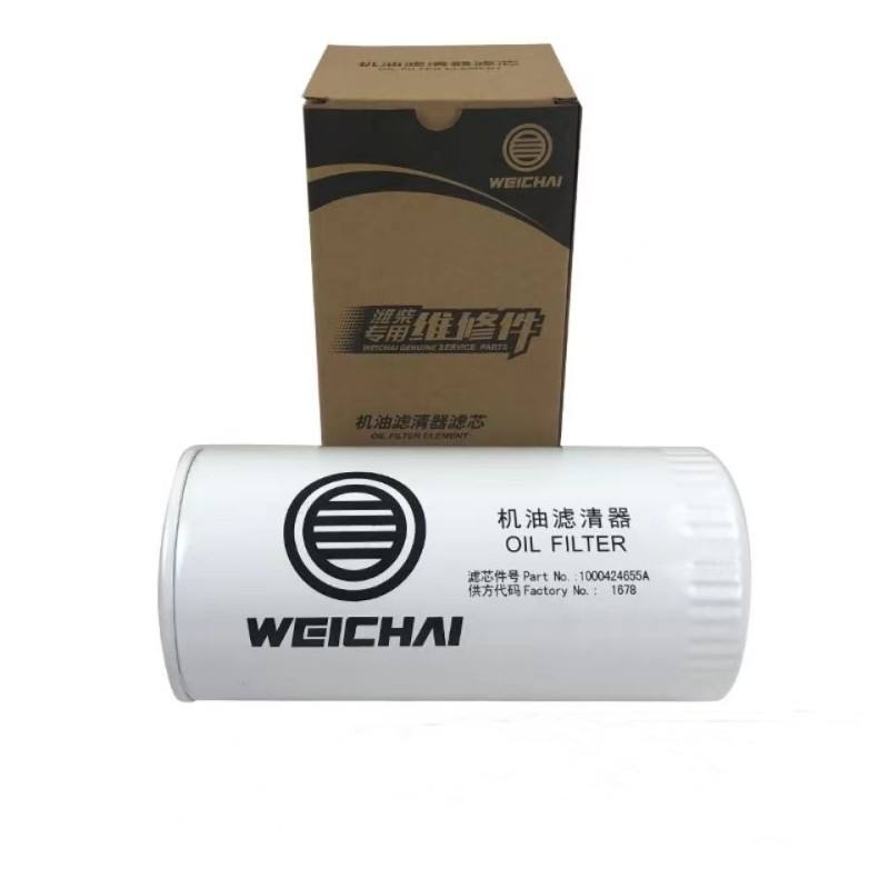 Filtro de óleo 1000424655 1000424655A do motor diesel do caminhão pesado de FAW & de Shacman